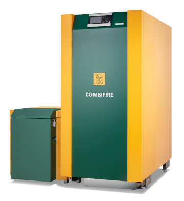 Bild KWB Combifire pellets- och vedpanna