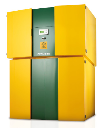 Bild KWB Powerfire flis- och pelletspanna